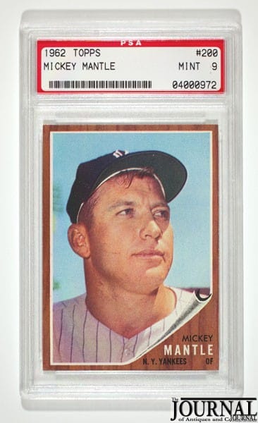 Marshall Fogel is an expert on collecting baseball memorabilia, like this Mickey Mantle card.