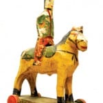Carved Cavalryman on Horse,  1820-50, Mid-Atlantic.