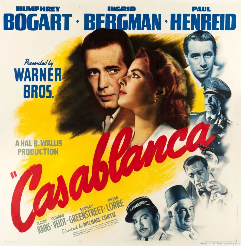 Casablanca poster, $107,550, Heritage