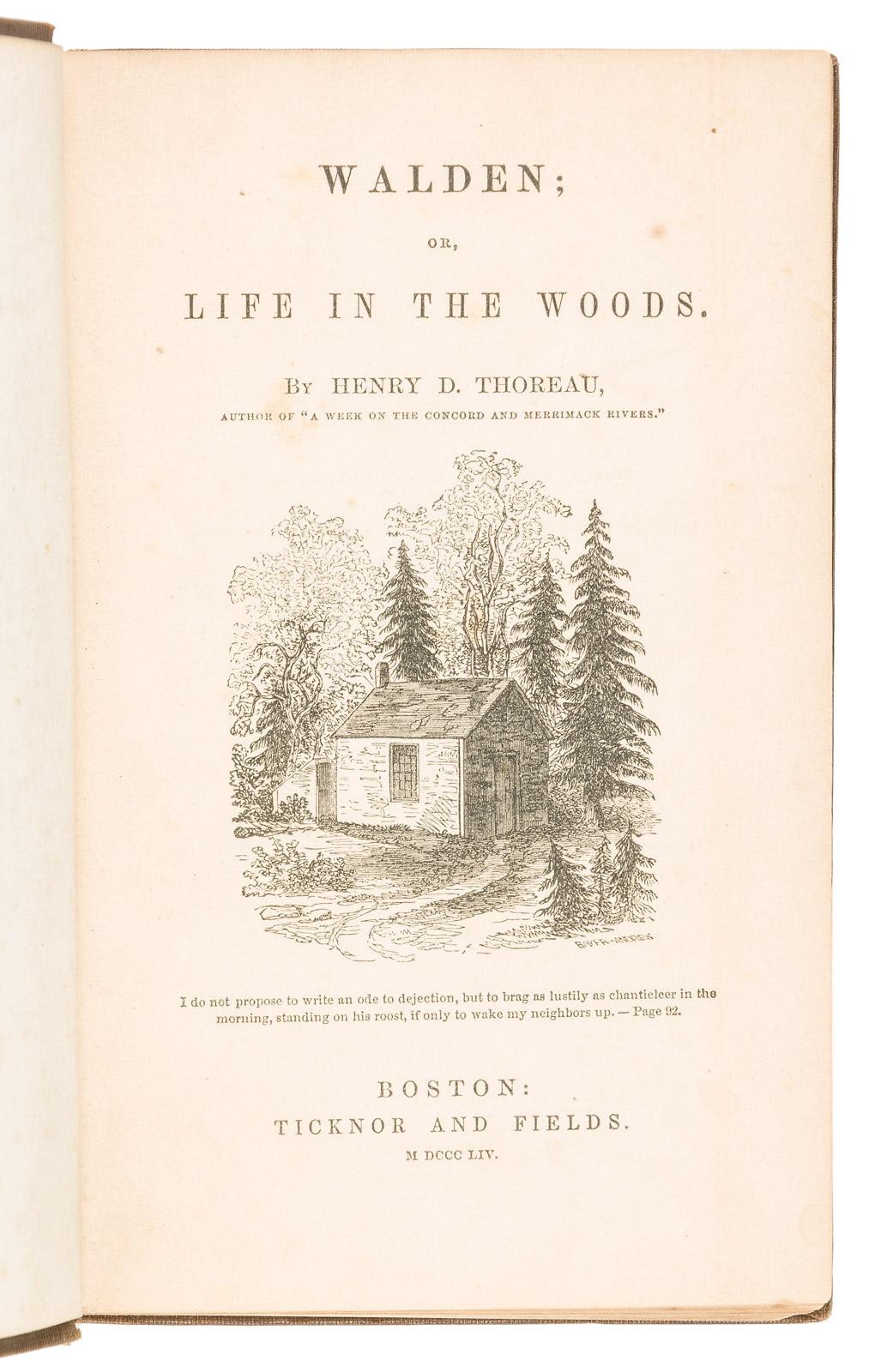 Gavels 'n' Paddles: Thoreau first edition book, $14,400, PBA Galleries