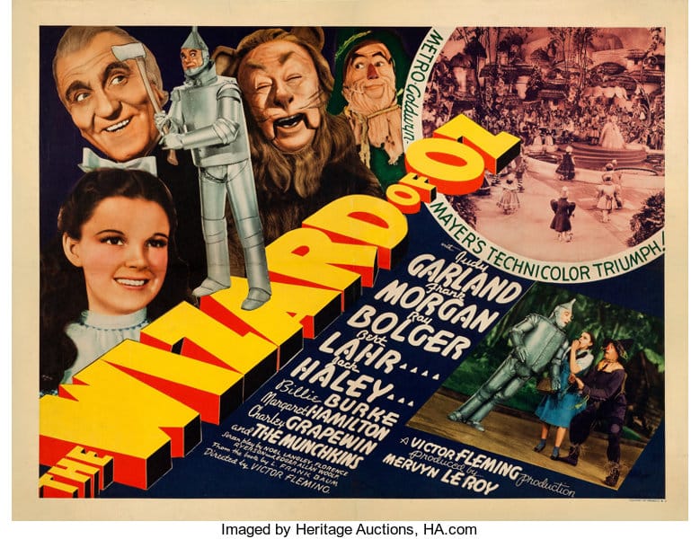 Gavels 'n' Paddles: Wizard of Oz movie poster, $108,000, Heritage Auctions