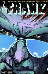 The cover for Frank #1 from Nemesis Comics (1993), a short-lived imprint of family-friendly longtime comic book publisher Harvey Comics.