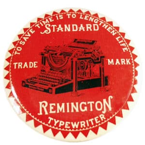 Title Image: Vintage celluloid advertising mirror/paperweight selling at RubyLane.com