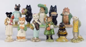 A selection of Beswick Beatrix Potter collectibles