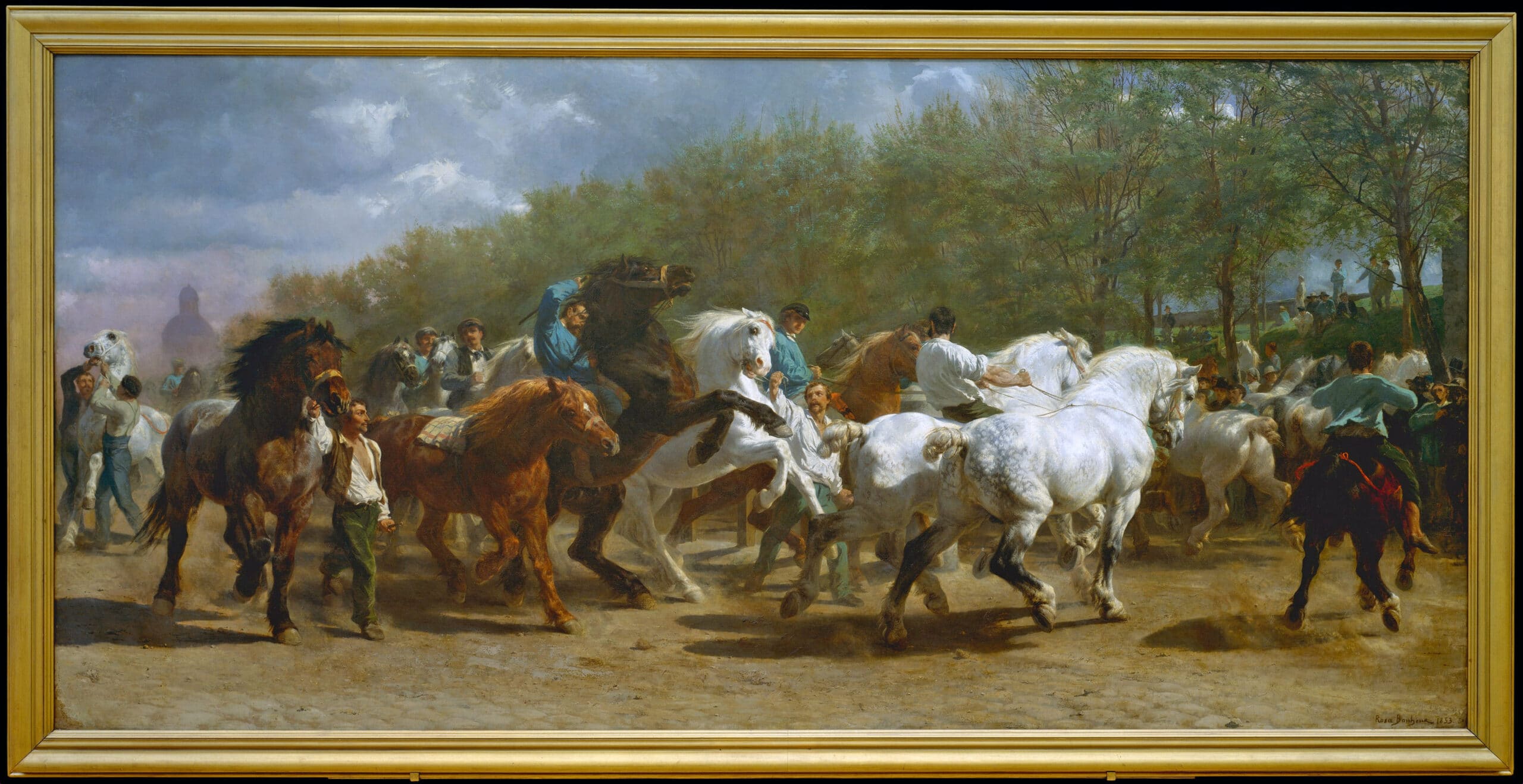 Rosa Bonheur (1822-1899) The Horse Fair, 1852–55, Oil on canvas, Metropolitan Museum of Art