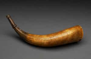 Stephen Parks Powder Horn, c.1747. Concord Museum Collection, Anonymous Gift; Gift of the Cummings Davis Society; Gift of the Philip and Betsey C. Caldwell Foundation; Gift of Mr. Charles N. Grichar (2007)