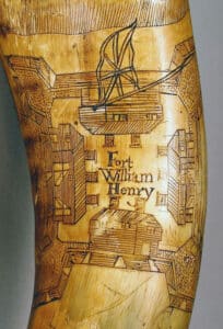 Thomas Smith Diamond powder horn, October 23, 1756. Historic Deerfield, The William H. Guthman Collection of American Engraved Powder Horns