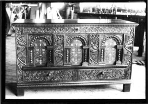 Carved chest by Olof Althin, 1900-1913 photo: Winterthur Library