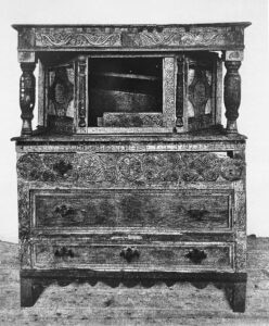 Cupboard prior to restoration