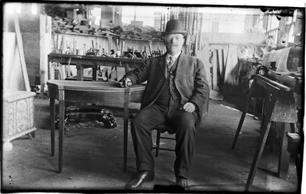 Olof Althin in his workshop photo: private collection