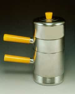 JDH 17: Russel Wright’s practical Individual Coffee Set designed for Chase.