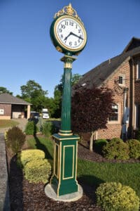 Restored 1910 Brown Street Clock with a Seth Thomas No.2 auto-winder.