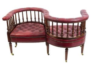 A typical conversation settee