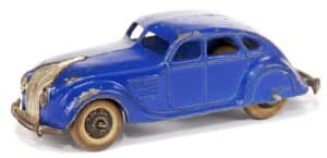 Meccano introduced the Dinky 30a Chrysler Airflow in 1935, the first American car produced by the British company.