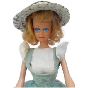 Vintage 1958 Mattel Blonde Midge Barbie Doll Wearing Barbies Friday Night Date Outfit