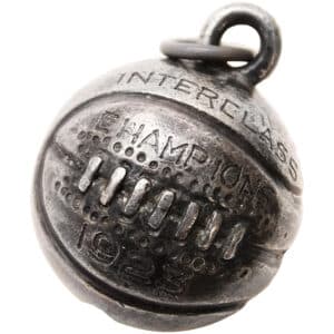 Antique Basketball sterling charm for the Interclass Champions of 1923 selling for $28 at Rubylane.com
