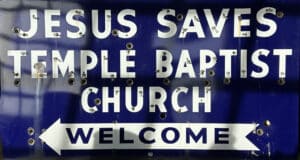 Collecting Religious Artifacts - Sign