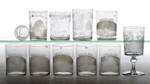 Chicago Columbian 1892 1893 commemorative glasses