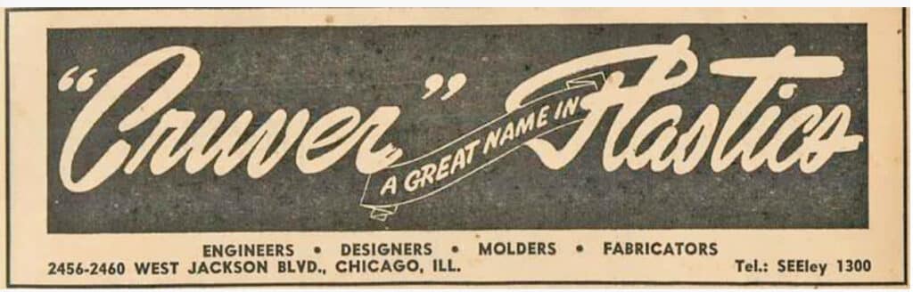 Original ad (circa 1946) for the Cruver Manufacturing Company, of Chicago, IL.